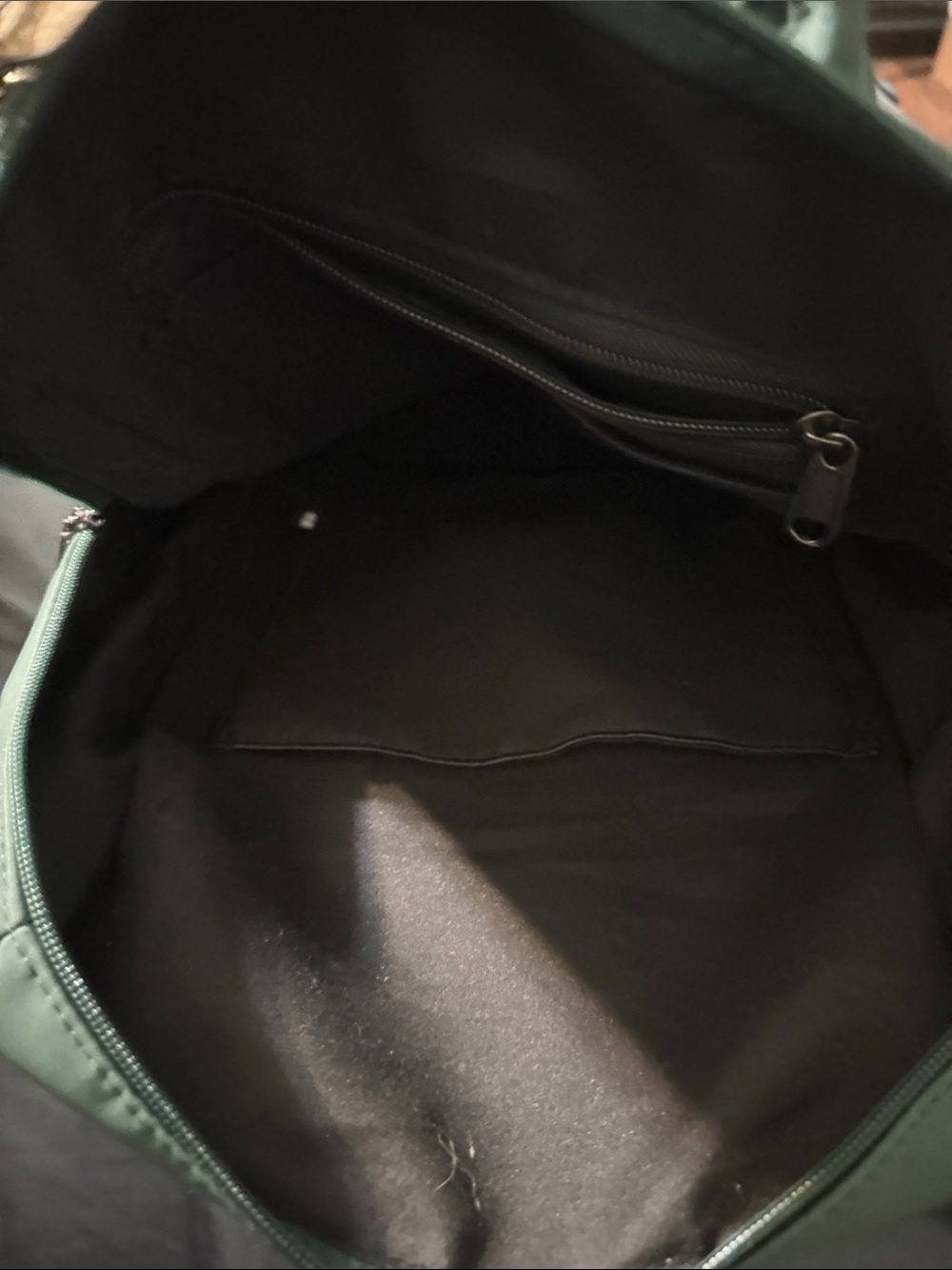 Green Women's Tassel Backpack - Stylish Everyday Bag - Picture 5 of 6